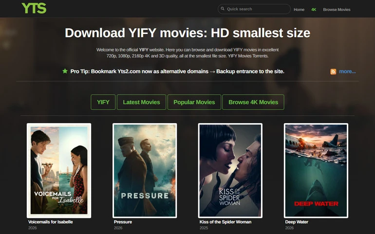 yify movie 2026
