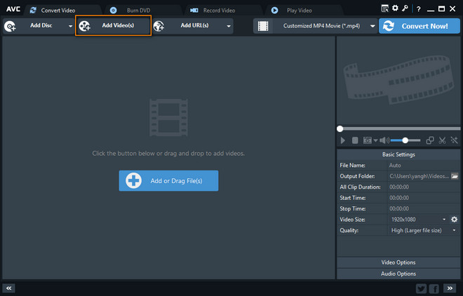 convert video to HEVC/H.265
