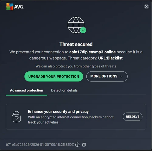 cnvmp3 false positive by avg