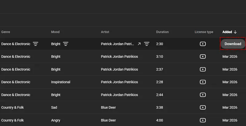 download audio from youtube studio to mp3