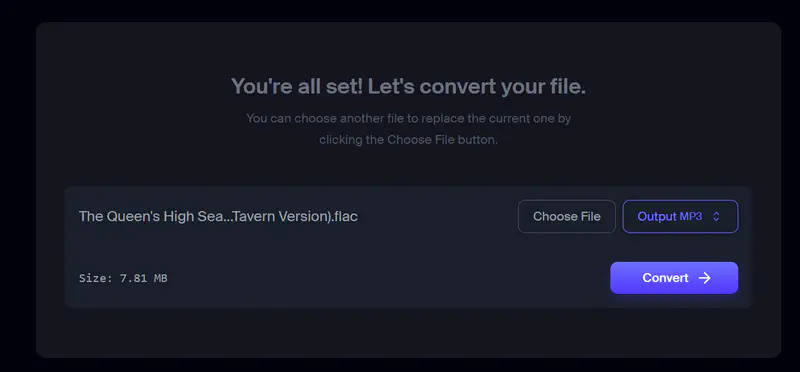 convert flac to mp3 online free with restream