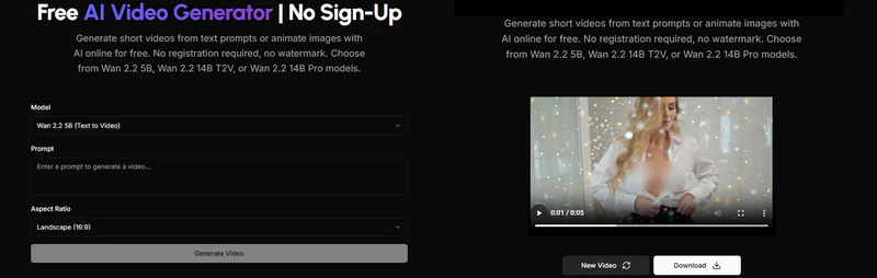 upsampler video generator free no sign up