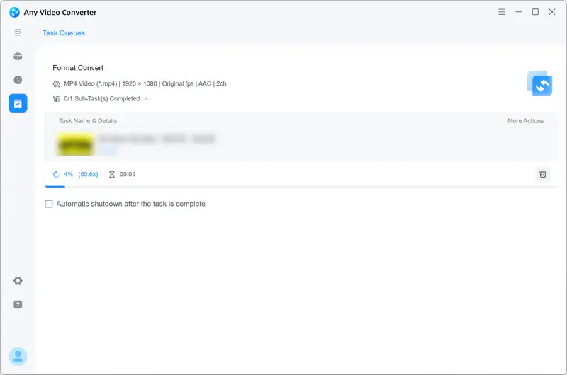 start faster video conversion in any video converter