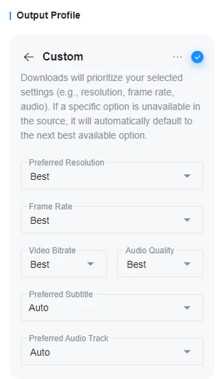 custom section